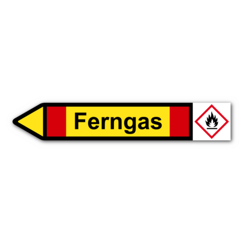 Rohrleitungskennzeichnung „Ferngas“