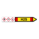 Rohrleitungskennzeichnung „H2S“