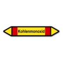 Rohrleitungskennzeichnung „Kohlenmonoxid“, ohne Piktogramme