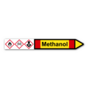 Rohrleitungskennzeichnung „Methanol“