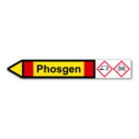 Rohrleitungskennzeichnung „Phosgen“