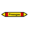 Rohrleitungskennzeichnung „Pressgas“, ohne Piktogramme