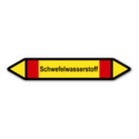 Rohrleitungskennzeichnung „Schwefelwasserstoff“, ohne Piktogramme