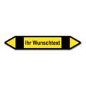 Rohrleitungskennzeichnung „Wunschtext“