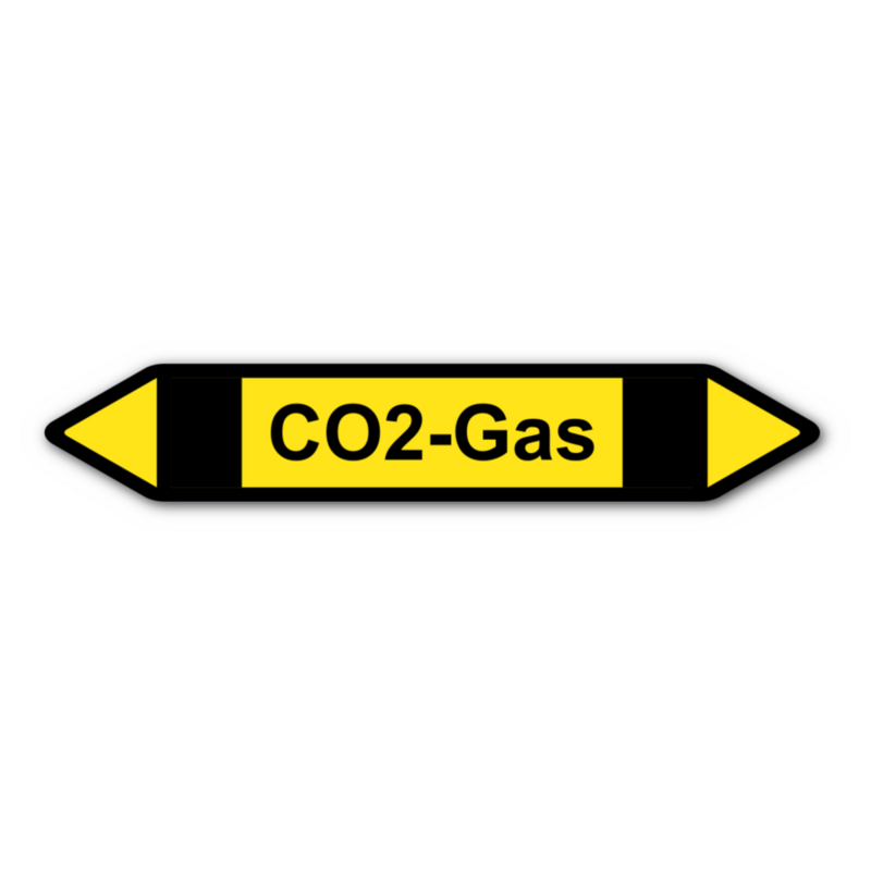Rohrleitungskennzeichnung „CO2-Gas“