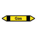 Rohrleitungskennzeichnung „Gas“
