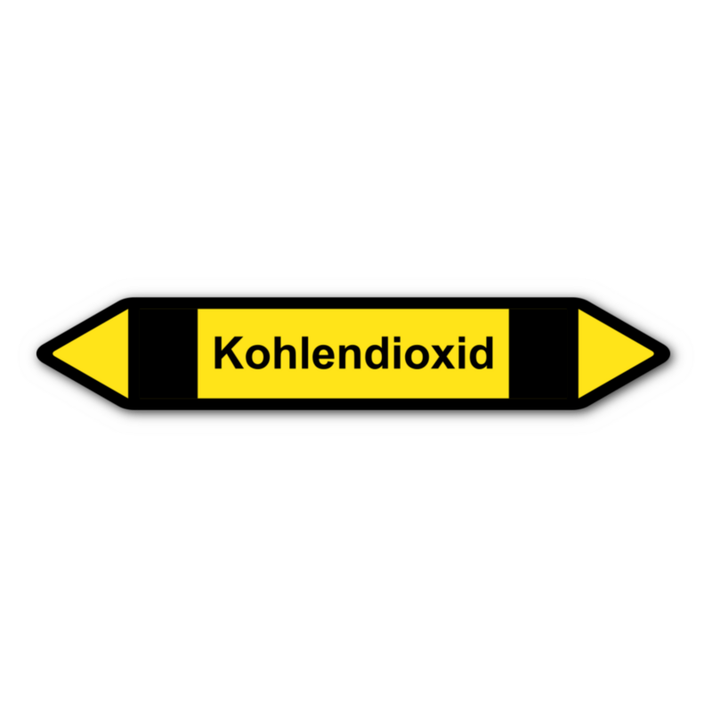 Rohrleitungskennzeichnung „Kohlendioxid“