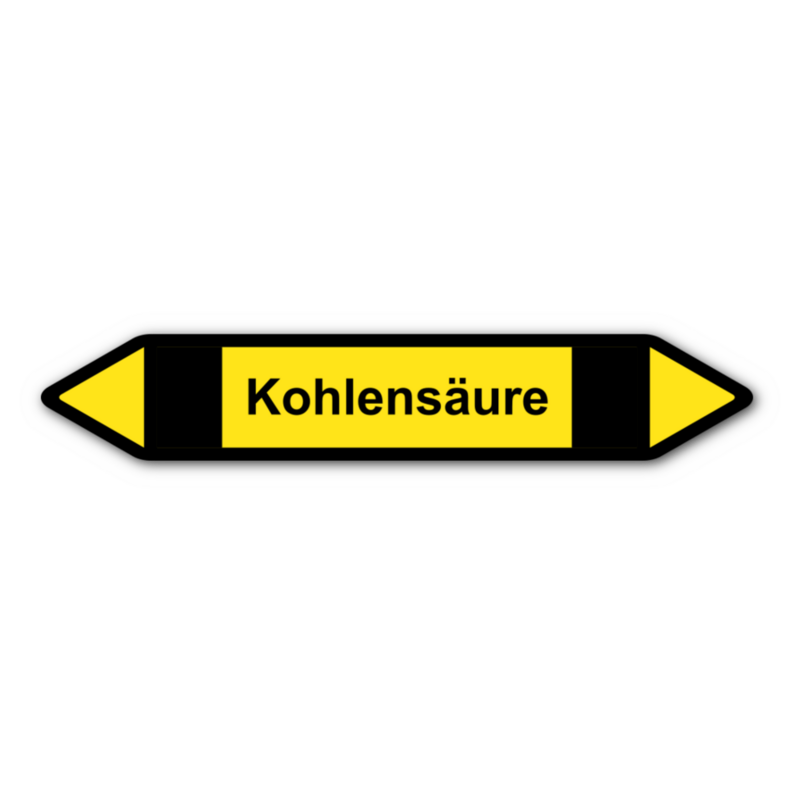 Rohrleitungskennzeichnung „Kohlensäure“