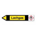 Rohrleitungskennzeichnung „Lachgas“