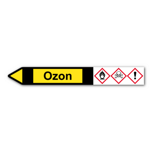 Rohrleitungskennzeichnung „Ozon“