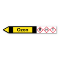 Rohrleitungskennzeichnung „Ozon“