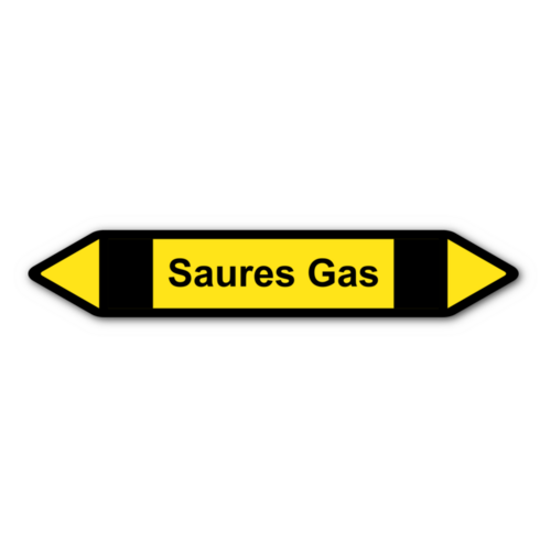 Rohrleitungskennzeichnung „Saures Gas“