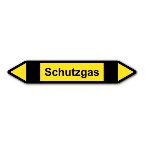 Rohrleitungskennzeichnung „Schutzgas“
