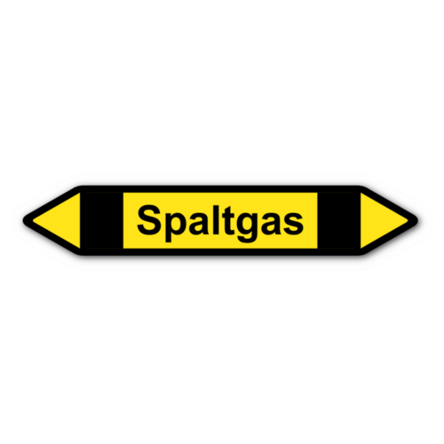 Rohrleitungskennzeichnung „Spaltgas“