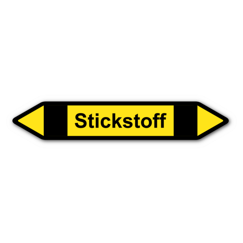 Rohrleitungskennzeichnung „Stickstoff“