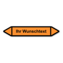 Rohrleitungskennzeichnung „Wunschtext“