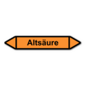 Rohrleitungskennzeichnung „Altsäure“