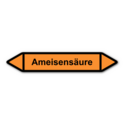 Rohrleitungskennzeichnung „Ameisensäure“, ohne Piktogramme