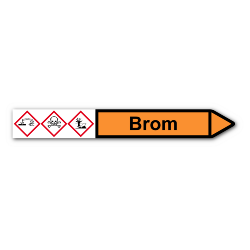 Rohrleitungskennzeichnung „Brom“