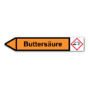 Rohrleitungskennzeichnung „Buttersäure“