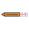 Rohrleitungskennzeichnung „Chlorschwefelsäure“