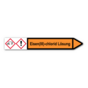 Rohrleitungskennzeichnung „Eisen(III)-chlorid Lösung“