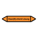 Rohrleitungskennzeichnung „Eisen(III)-chlorid Lösung“, ohne Piktogramme