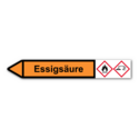 Rohrleitungskennzeichnung „Essigsäure“