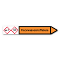 Rohrleitungskennzeichnung „Fluorwasserstoffsäure“