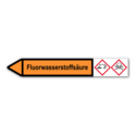 Rohrleitungskennzeichnung „Fluorwasserstoffsäure“