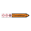 Rohrleitungskennzeichnung „Formaldehyd“