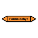 Rohrleitungskennzeichnung „Formaldehyd“, ohne Piktogramme