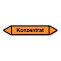 Rohrleitungskennzeichnung „Konzentrat“