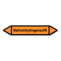 Rohrleitungskennzeichnung „Natriumhydrogensulfit“, ohne Piktogramme