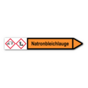 Rohrleitungskennzeichnung „Natronbleichlauge“