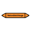 Rohrleitungskennzeichnung „Natronbleichlauge“, ohne Piktogramme