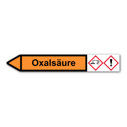 Rohrleitungskennzeichnung „Oxalsäure“