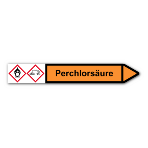 Rohrleitungskennzeichnung „Perchlorsäure“