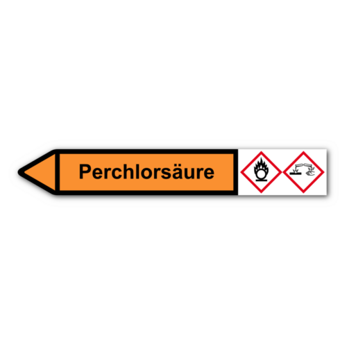 Rohrleitungskennzeichnung „Perchlorsäure“