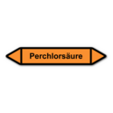 Rohrleitungskennzeichnung „Perchlorsäure“, ohne Piktogramme