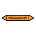 Rohrleitungskennzeichnung „Phthalsäureanhydrid“, ohne Piktogramme