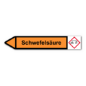 Rohrleitungskennzeichnung „Schwefelsäure“