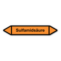 Rohrleitungskennzeichnung „Sulfamidsäure“, ohne Piktogramme