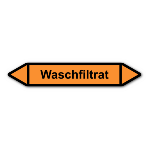 Rohrleitungskennzeichnung „Waschfiltrat“