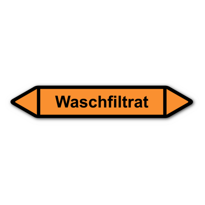 Rohrleitungskennzeichnung „Waschfiltrat“