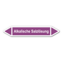 Rohrleitungskennzeichnung „Alkalische Salzlösung“