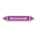 Rohrleitungskennzeichnung „Ammoniak“, ohne Piktogramme