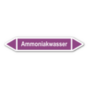 Rohrleitungskennzeichnung „Ammoniakwasser“, ohne Piktogramme