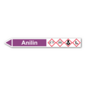 Rohrleitungskennzeichnung „Anilin“