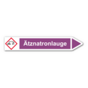 Rohrleitungskennzeichnung „Ätznatronlauge“